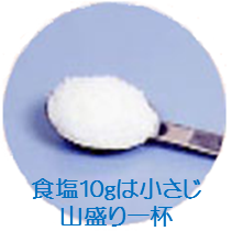 食塩10g 食塩10g